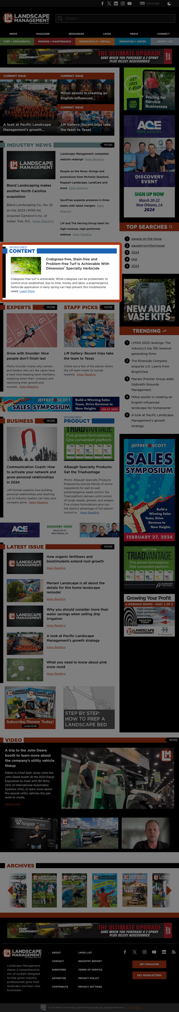 Web Sponsored Content On LM Homepage